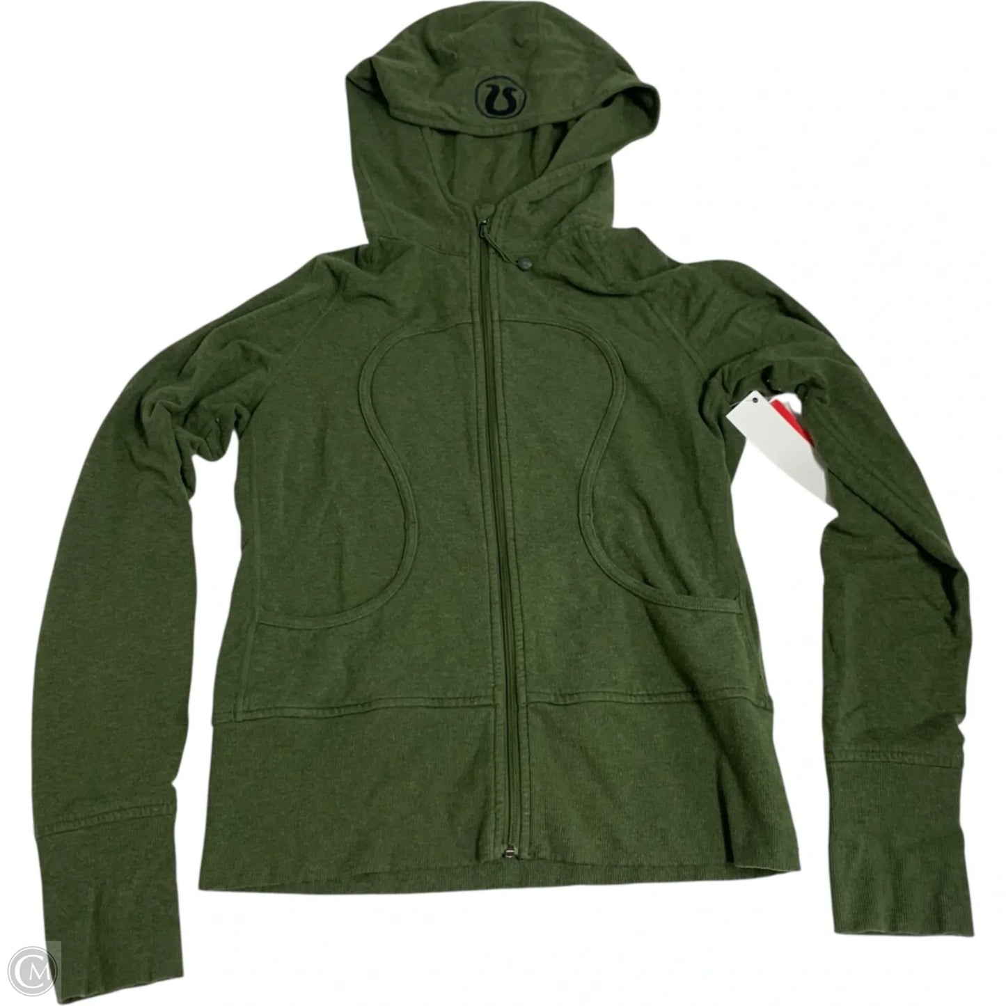 Athletic Jacket By Lululemon In Green, Size: S