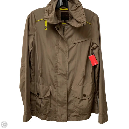 Jacket Windbreaker By Limited In Brown, Size: Xs