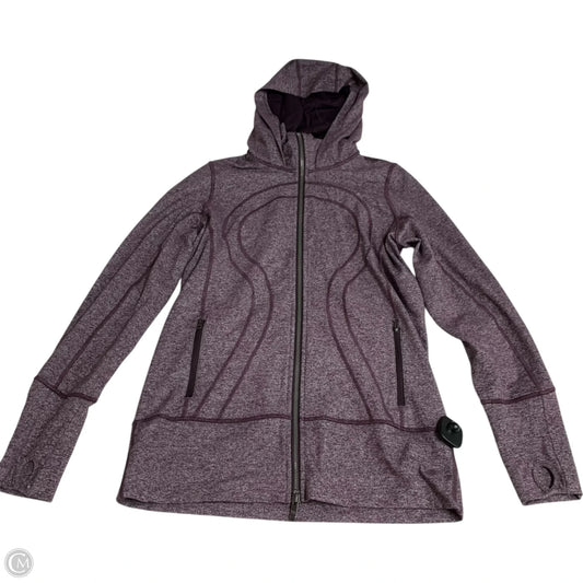 Athletic Jacket By Lululemon In Purple, Size: M