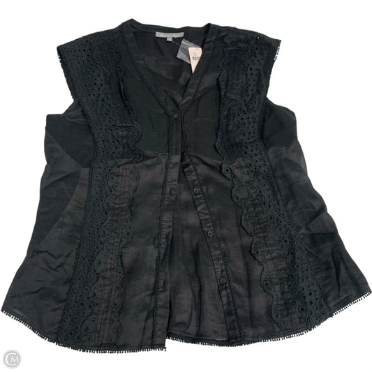 Top Short Sleeve By Daniel Rainn In Black, Size: L