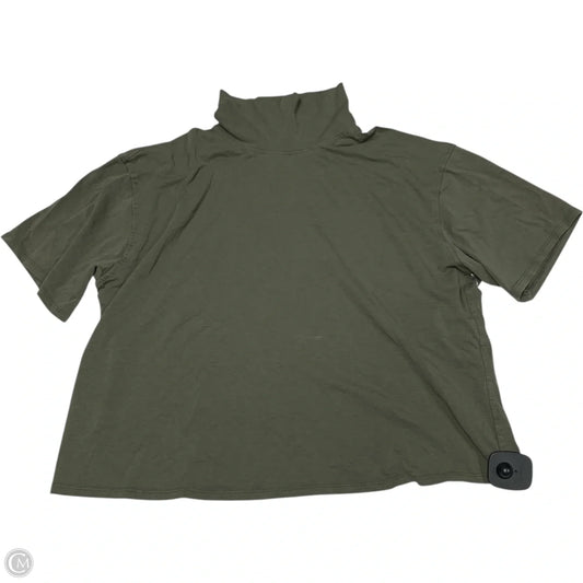 Athletic Top Short Sleeve By Lululemon In Green, Size: M