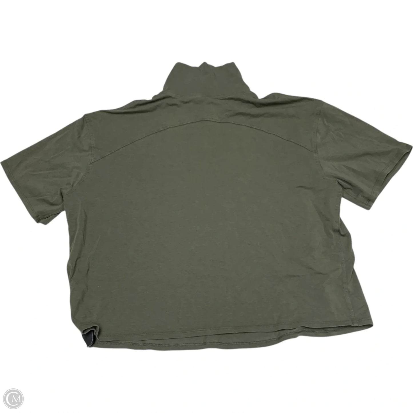Athletic Top Short Sleeve By Lululemon In Green, Size: M