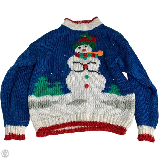 Sweater By heidi In Blue & Red, Size: M