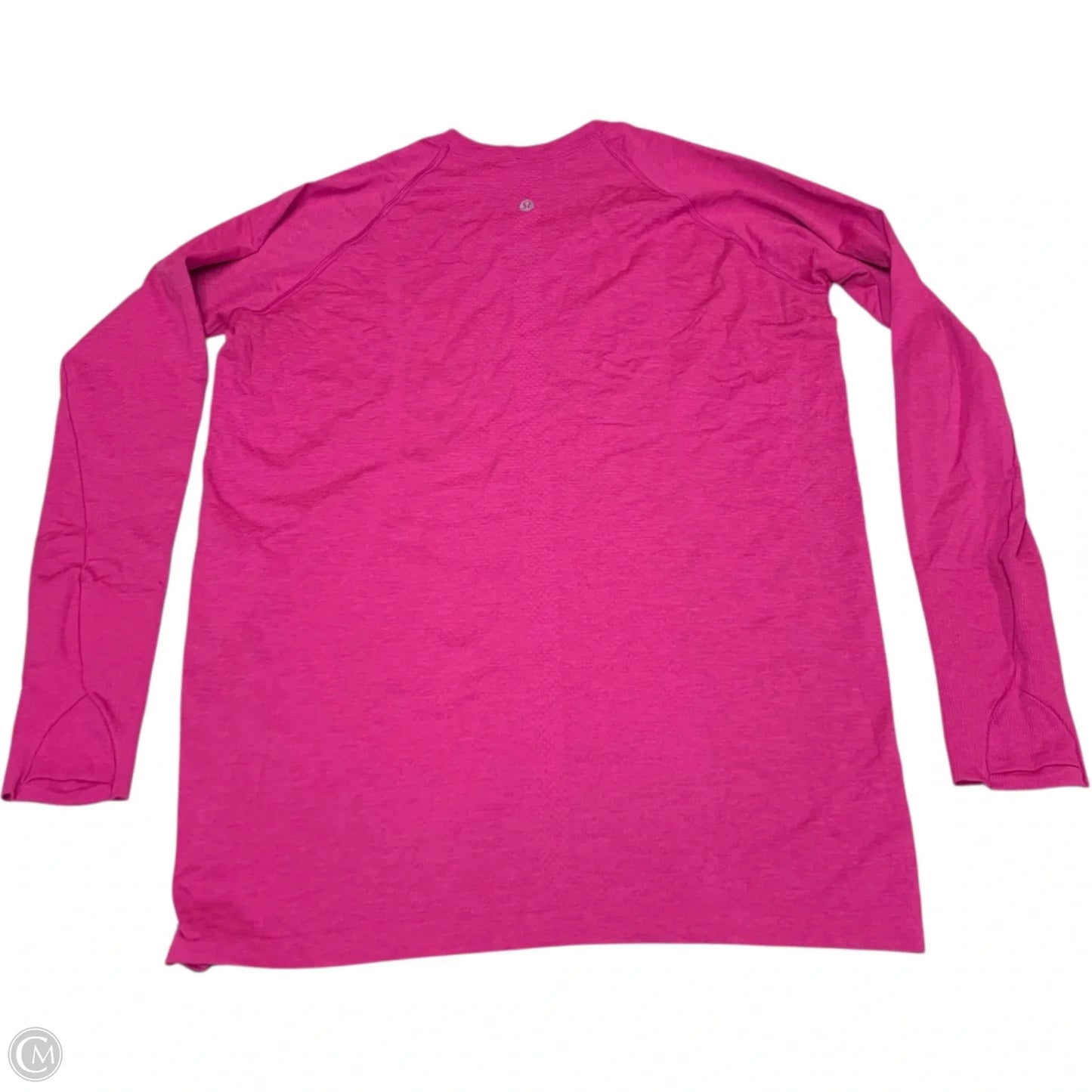 Athletic Top Long Sleeve Crewneck By Lululemon In Pink, Size: L