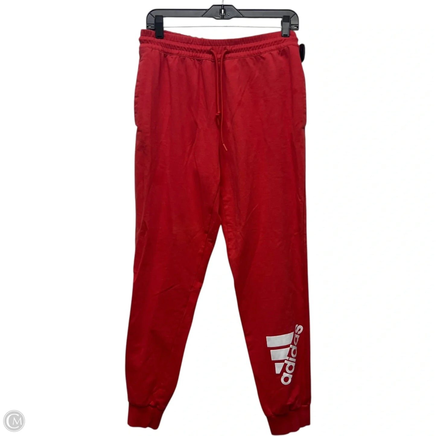 Athletic Pants By Adidas In Red, Size: M