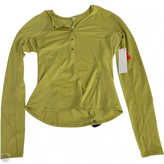 Athletic Top Long Sleeve Crewneck By Lululemon In Yellow, Size: S