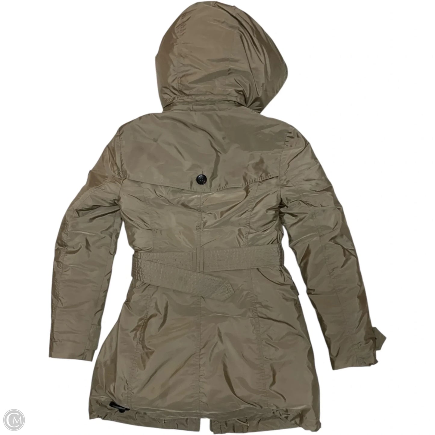 Coat Luxury Designer By Burberry In Brown, Size: Xs