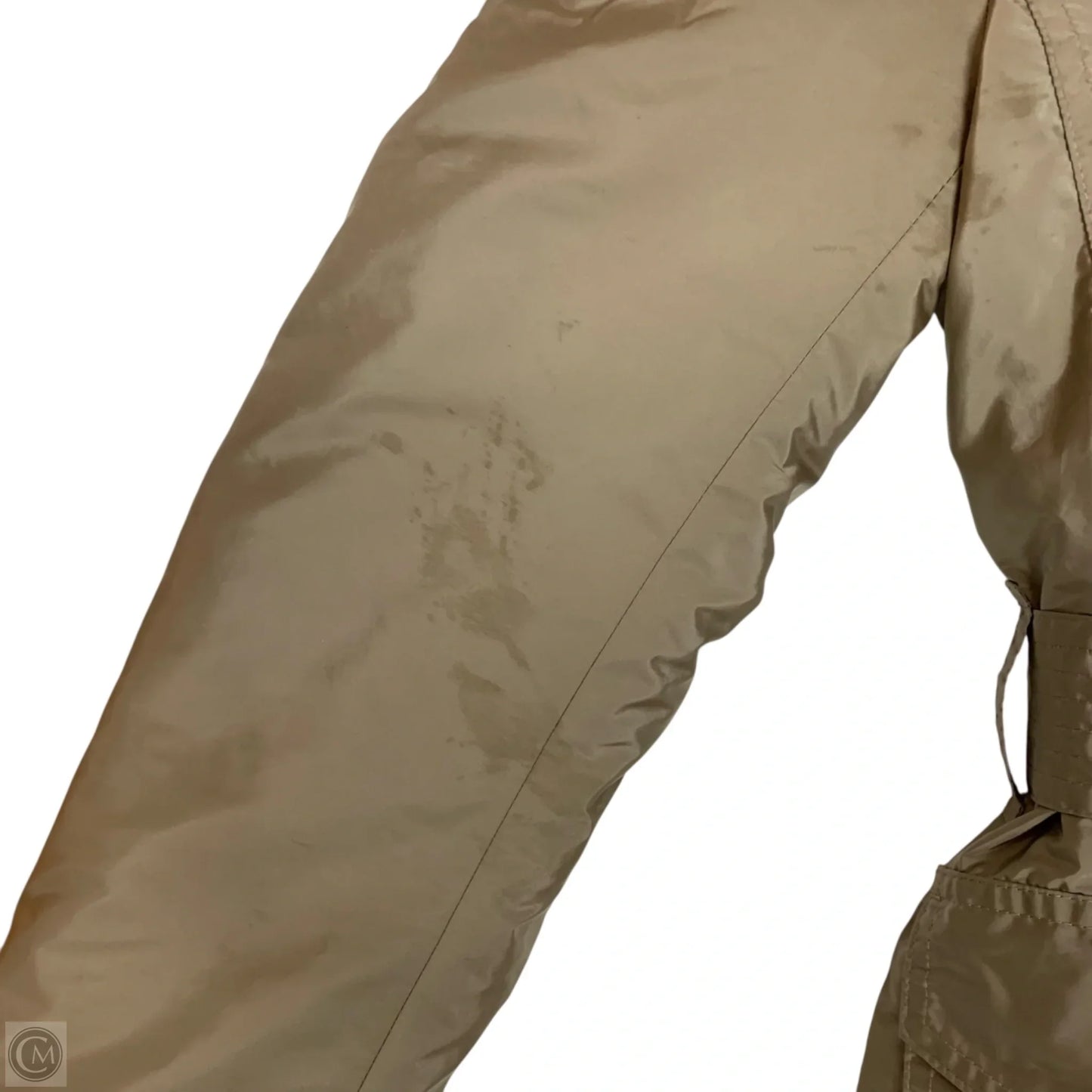 Coat Luxury Designer By Burberry In Brown, Size: Xs