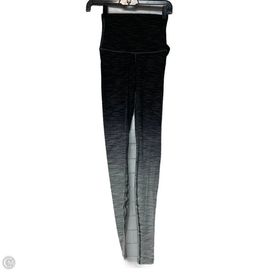 Athletic Leggings By Lululemon In Grey & White, Size: S