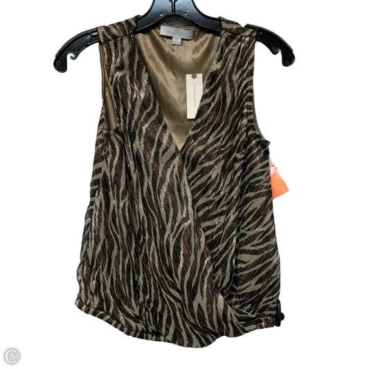 Top Sleeveless By Eri + Ali In Brown, Size: Xs
