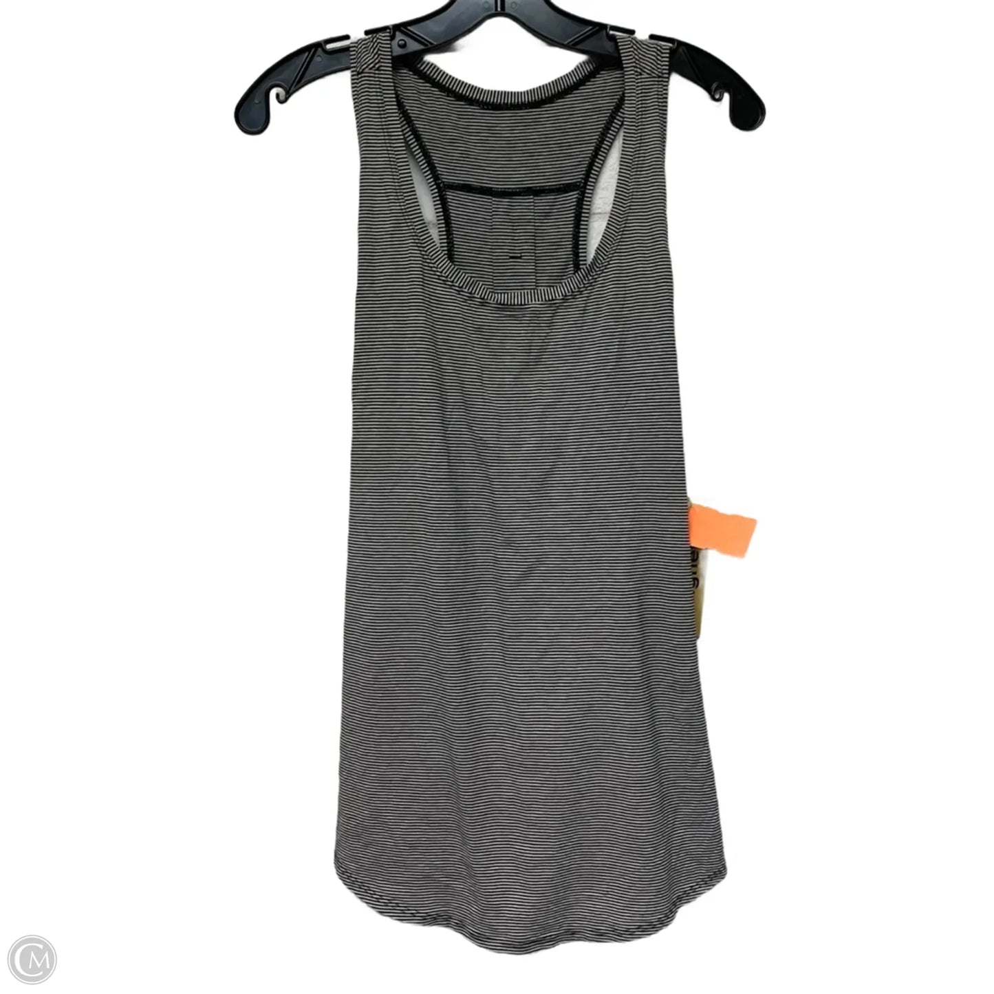Athletic Tank Top By Lululemon In Black & White, Size: M