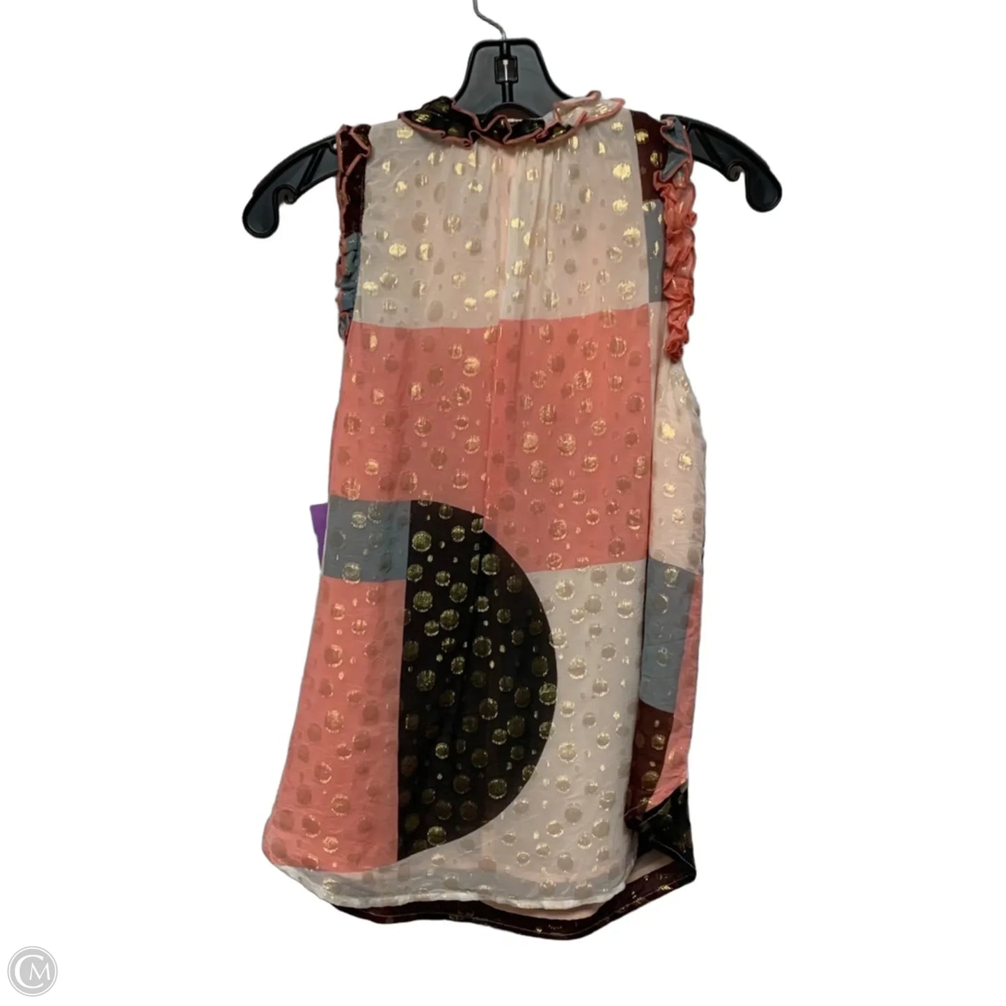 Blouse Sleeveless By Maeve In Peach, Size: S