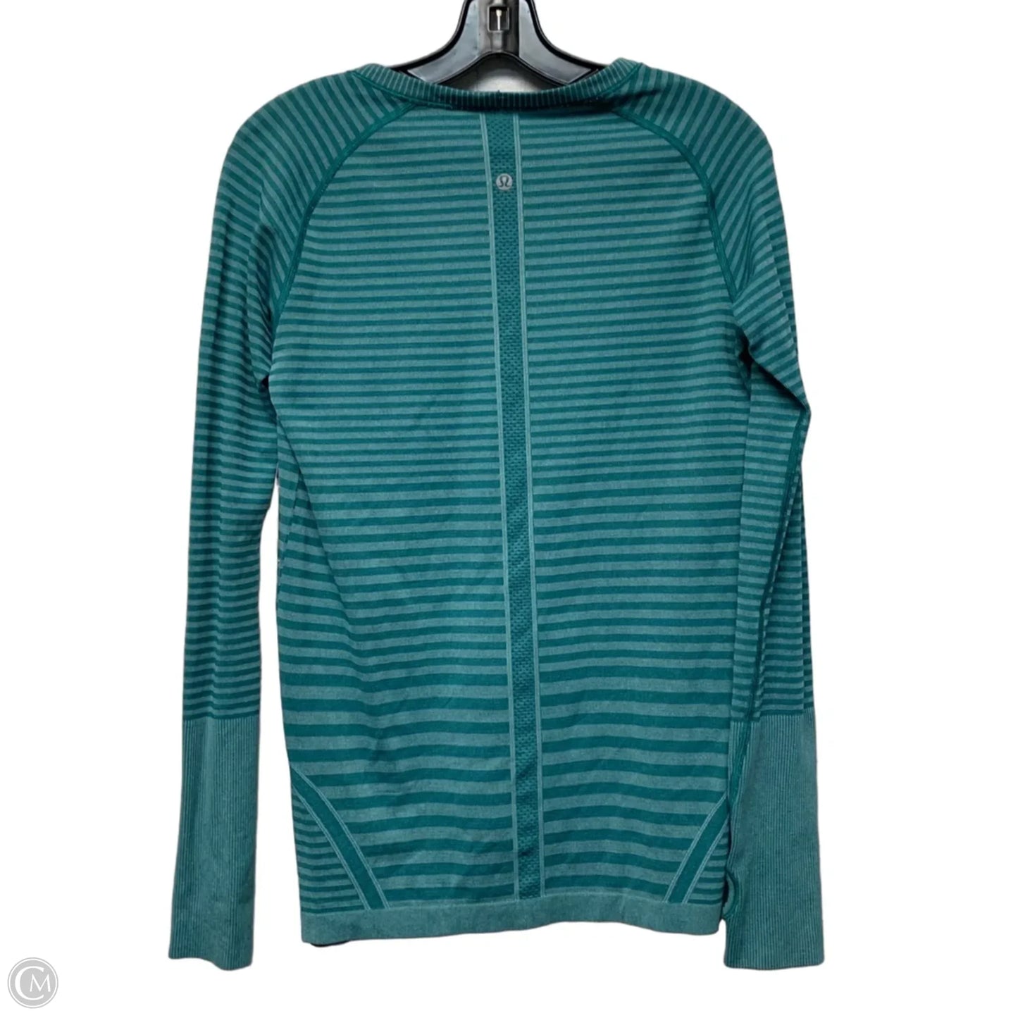 Athletic Top Long Sleeve Crewneck By Lululemon In Green, Size: M