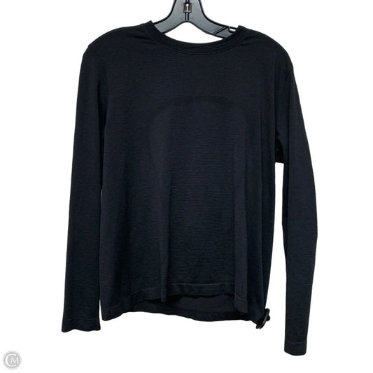 Athletic Top Long Sleeve Crewneck By Lululemon In Black, Size: S