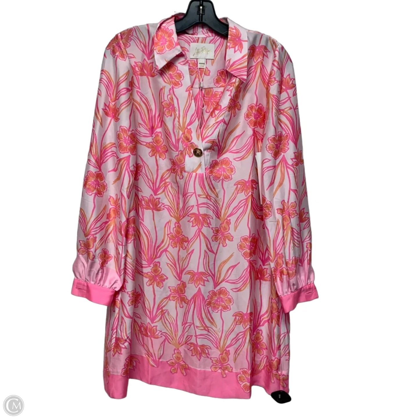 Dress Designer By Lilly Pulitzer In Pink & White, Size: Xs