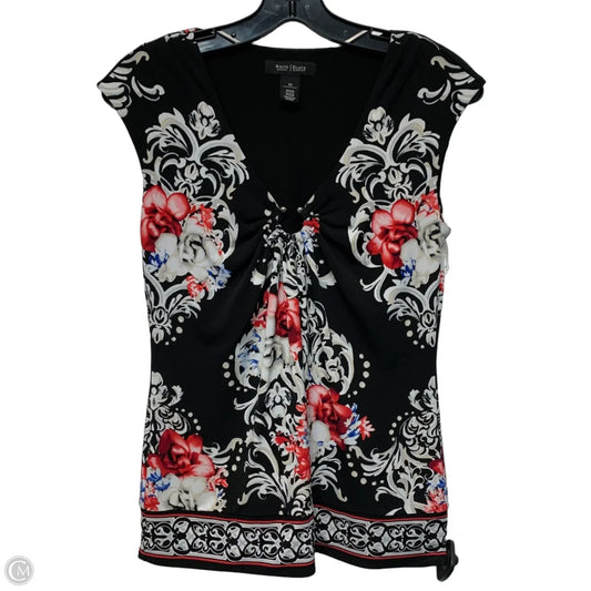 Top Sleeveless By White House Black Market In Black & White, Size: Xs