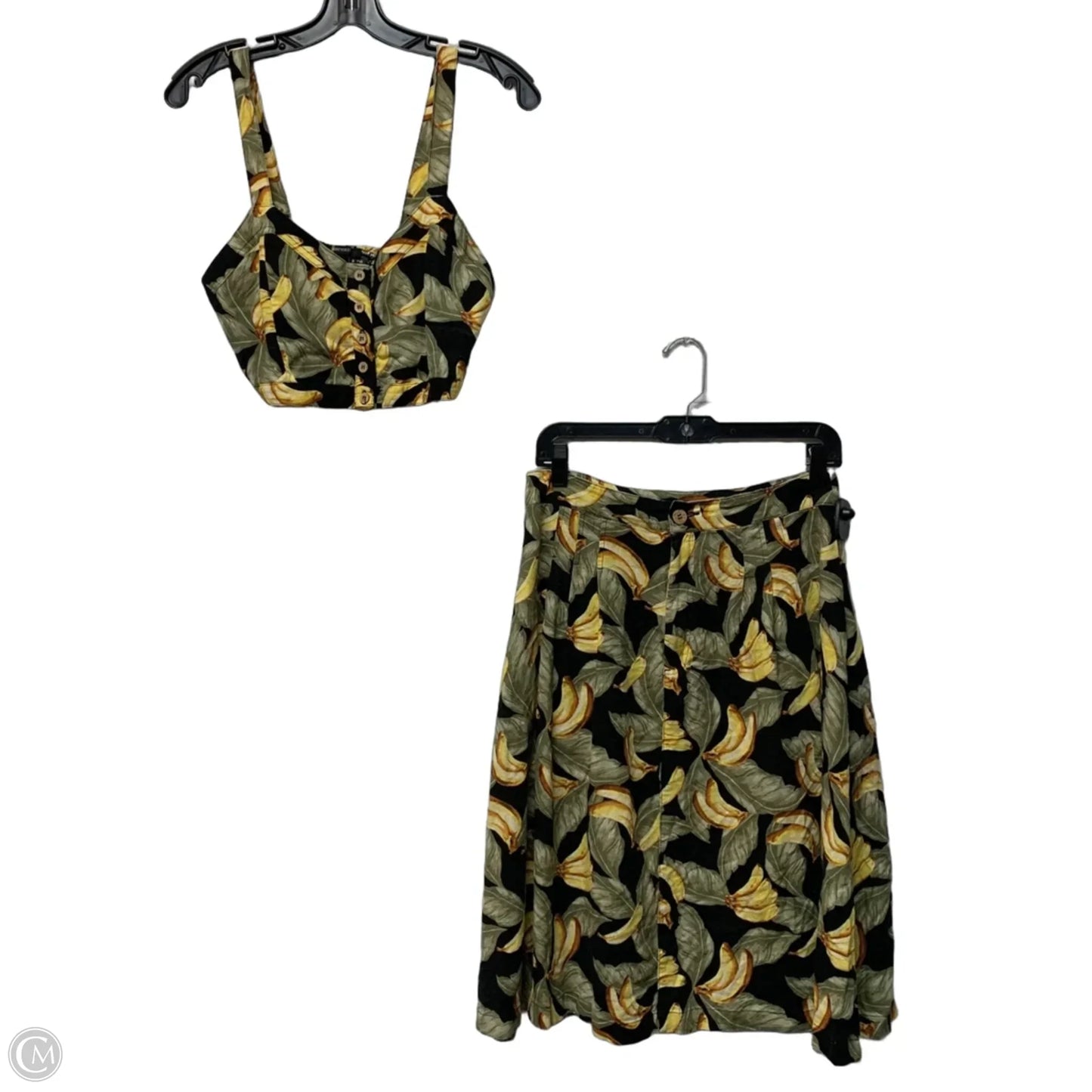 Skirt Set 2pc By Forever 21 In Yellow, Size: M