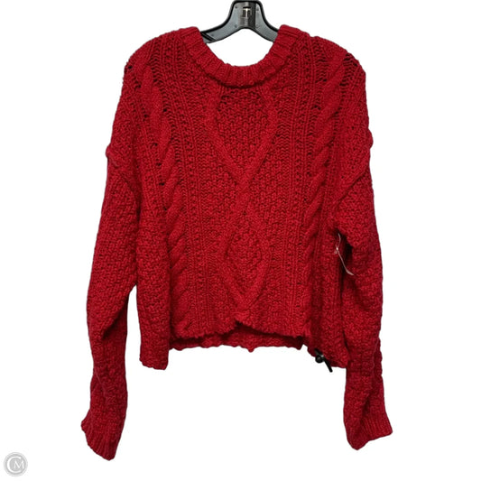 Sweater By Free People In Red, Size: L