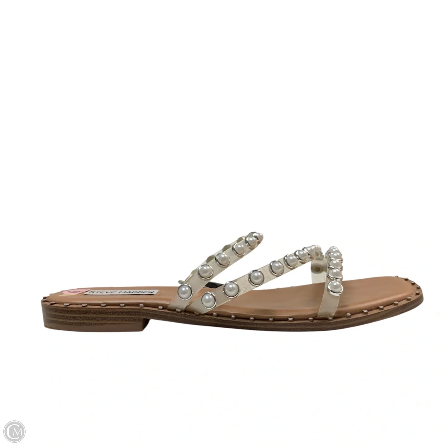 Sandals Flats By Steve Madden In White, Size: 9