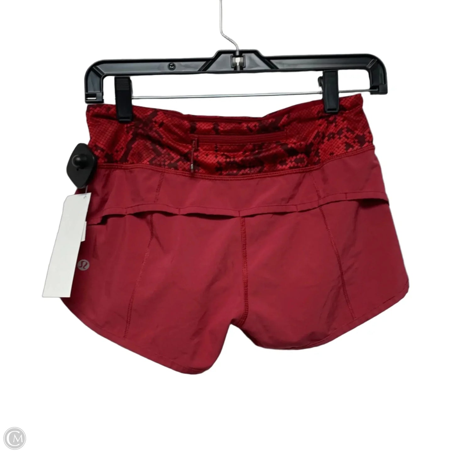 Athletic Shorts By Lululemon In Red, Size: Xs