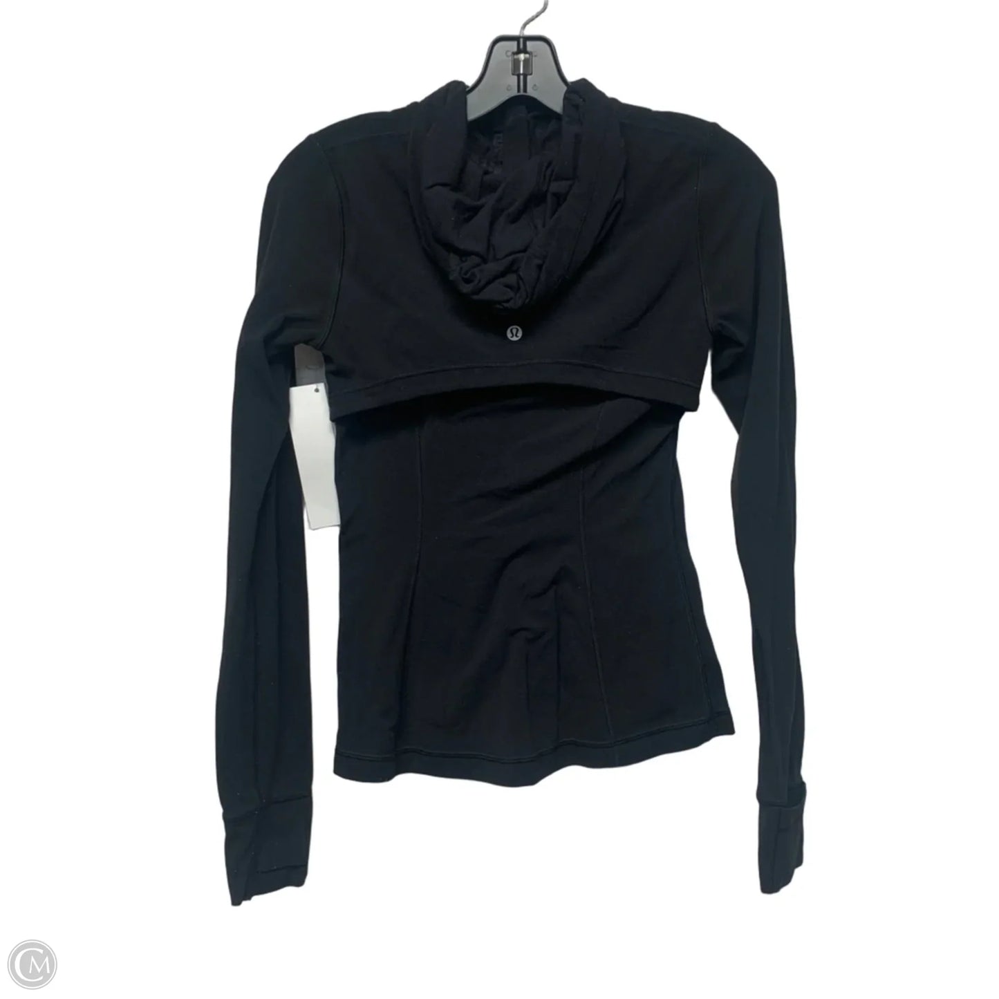Athletic Jacket By Lululemon In Black, Size: S