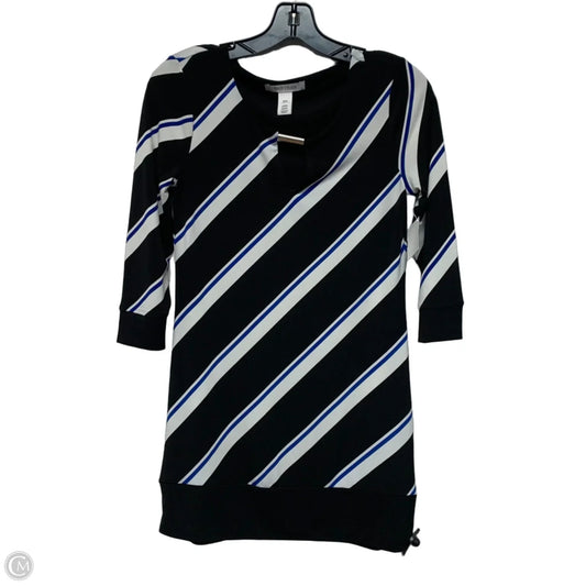 Dress Casual Short By White House Black Market In Black & Blue, Size: Xxs