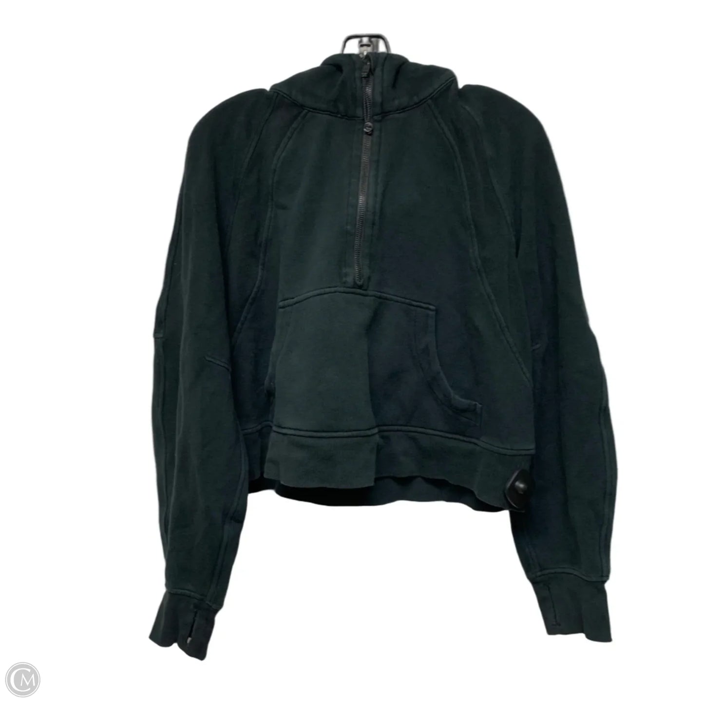 Athletic Sweatshirt Hoodie By Lululemon In Black, Size: M