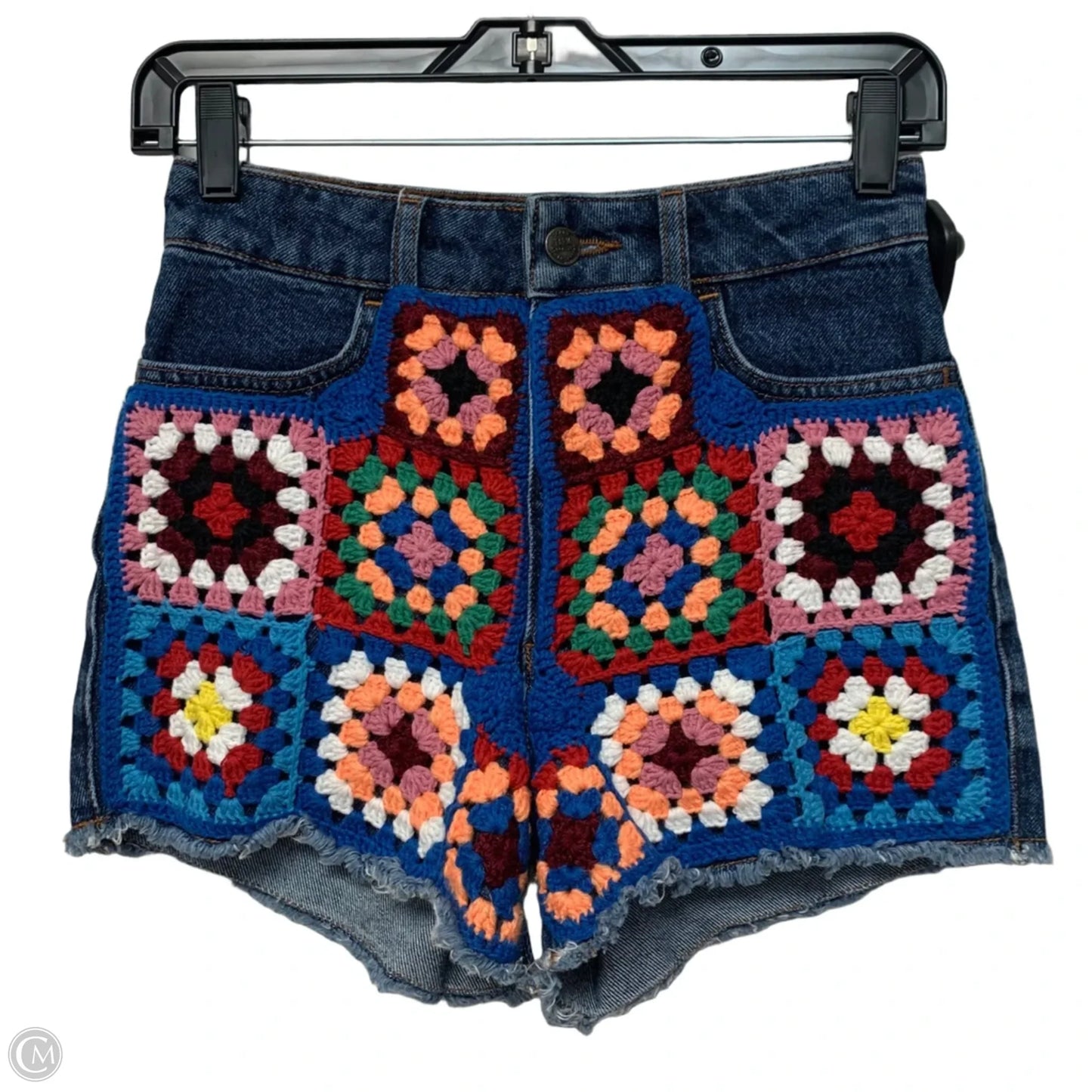Shorts Designer By Farm Rio In Blue Denim, Size: 2