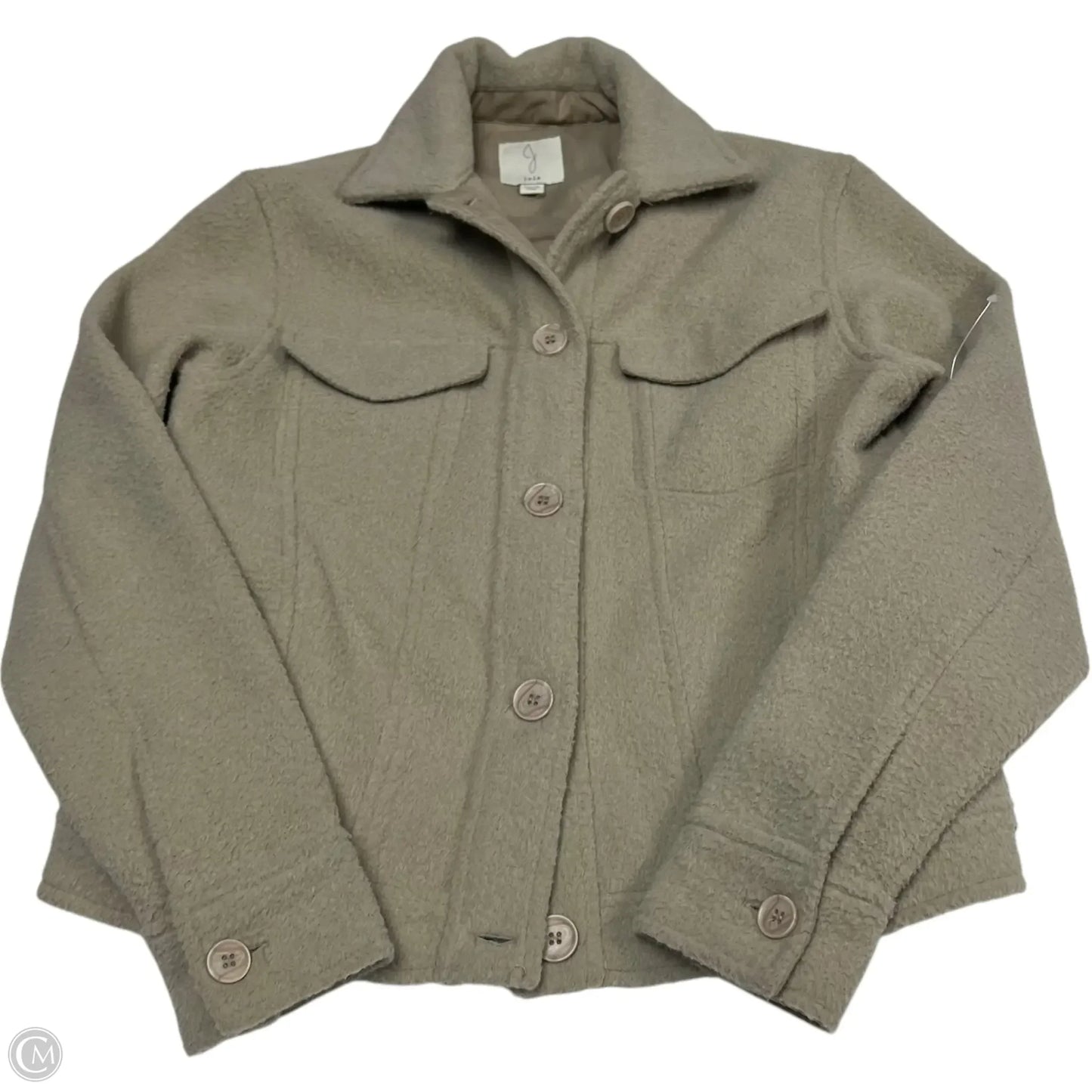 Jacket Shirt By Joie In Tan, Size: Xs