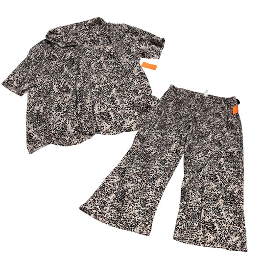Lounge Set Pants By PJ Couture In Animal Print, Size: Xl