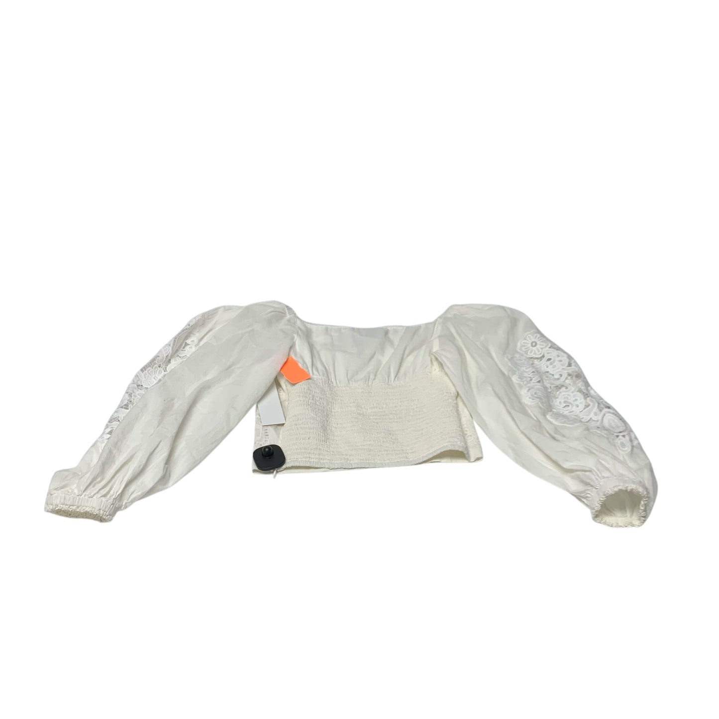Top Long Sleeve Designer By Farm Rio In White, Size: S