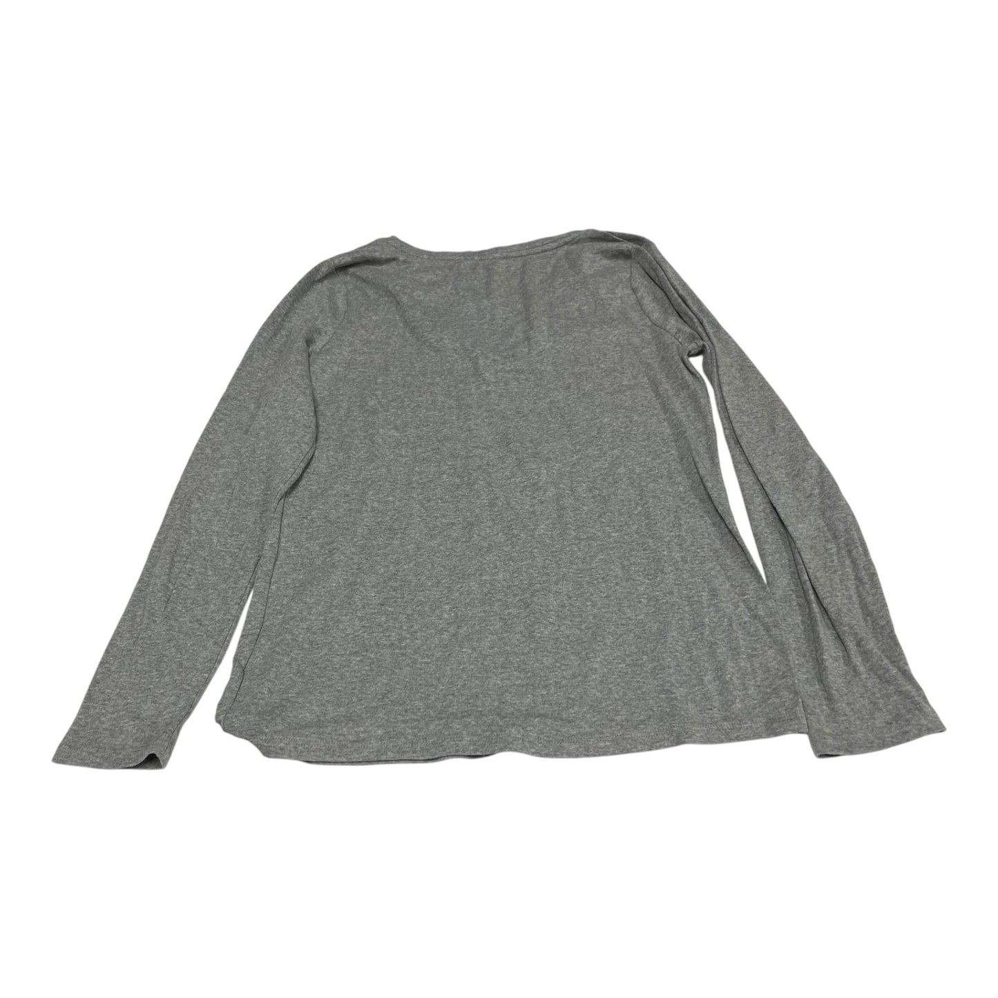 Top Long Sleeve Basic By A New Day In Grey, Size: L