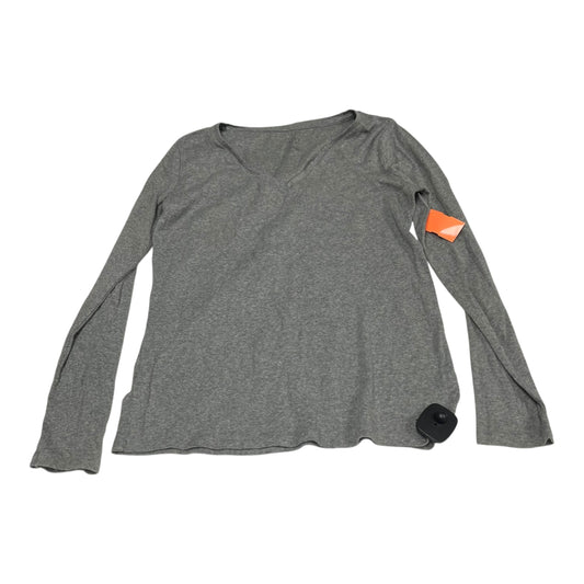 Top Long Sleeve Basic By A New Day In Grey, Size: L