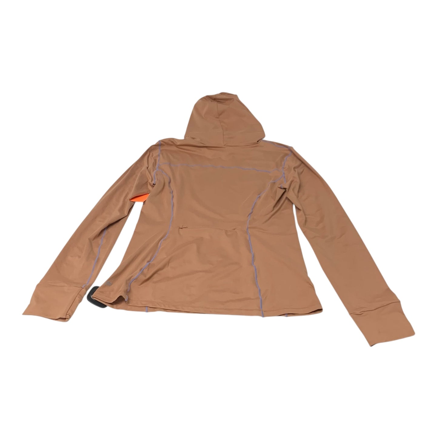 Athletic Top Long Sleeve Hoodie By Fabletics In Orange, Size: M