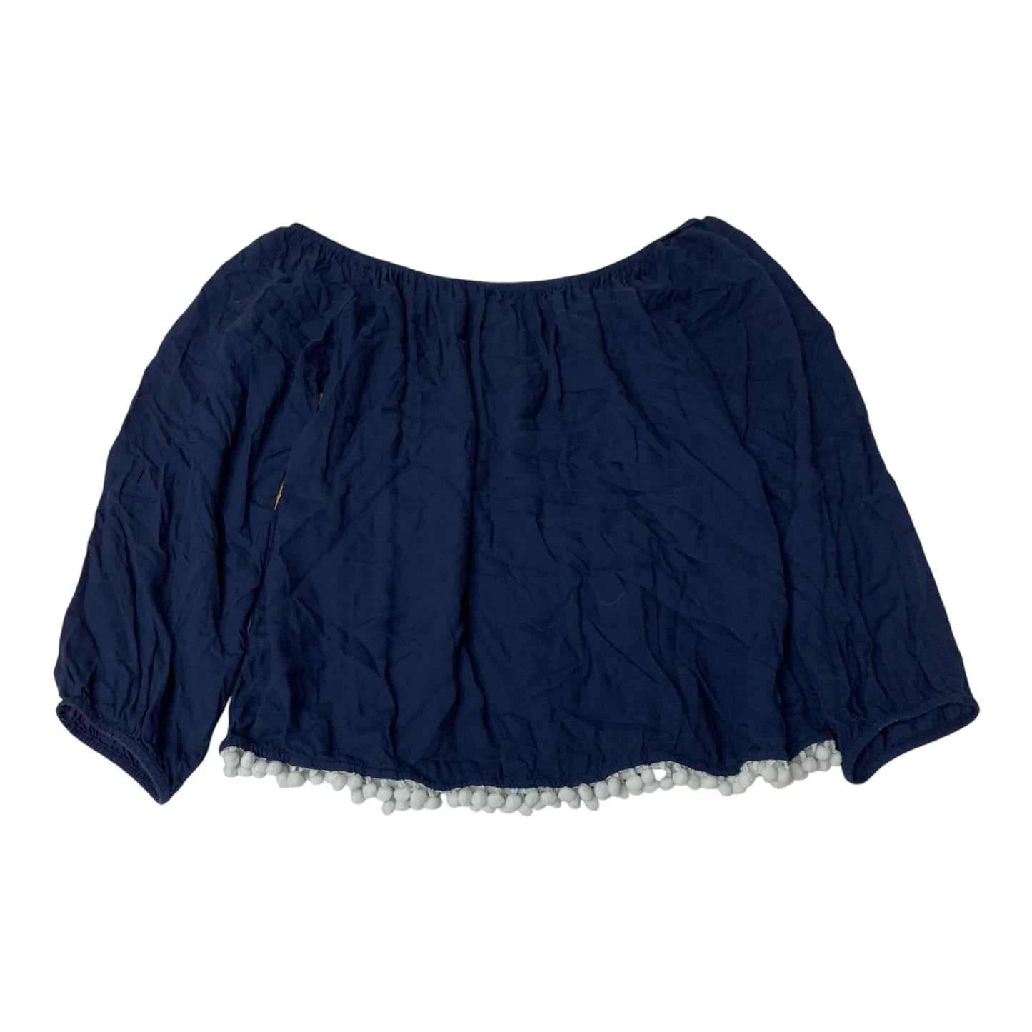 Top Long Sleeve Designer By Lilly Pulitzer In Navy, Size: L