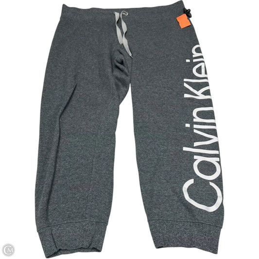 Athletic Pants By Calvin Klein Performance In Grey, Size: Xxl