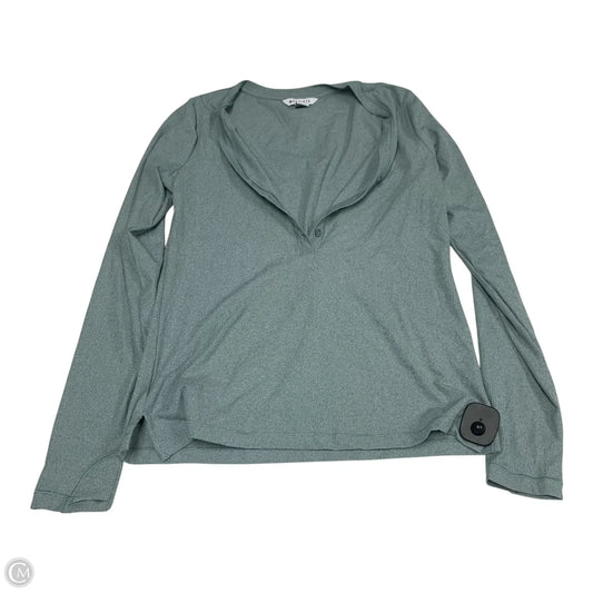 Top Long Sleeve Basic By Athleta In Blue, Size: M
