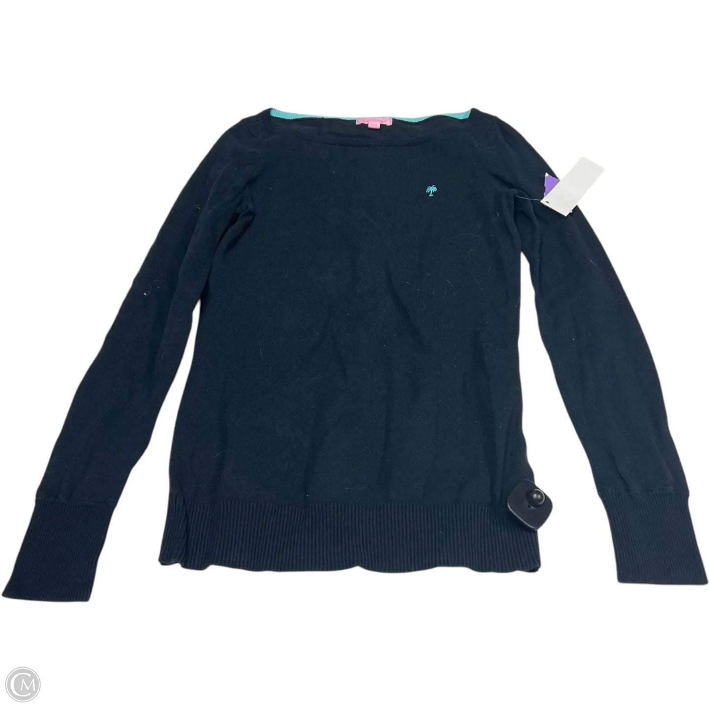 Top Long Sleeve Designer By Lilly Pulitzer In Black, Size: S