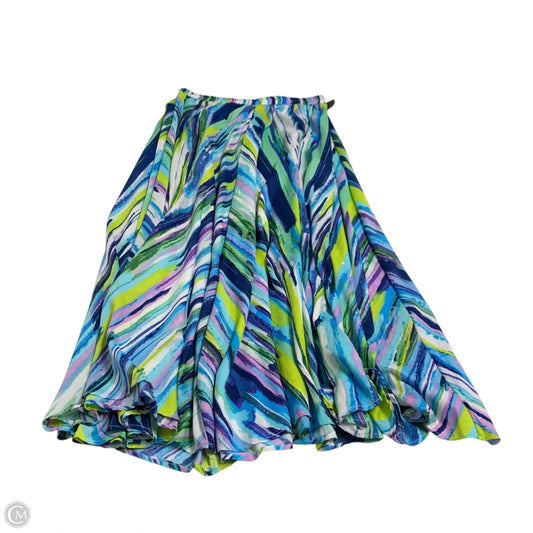 Skirt Maxi By Cupio In Blue & Yellow, Size: M