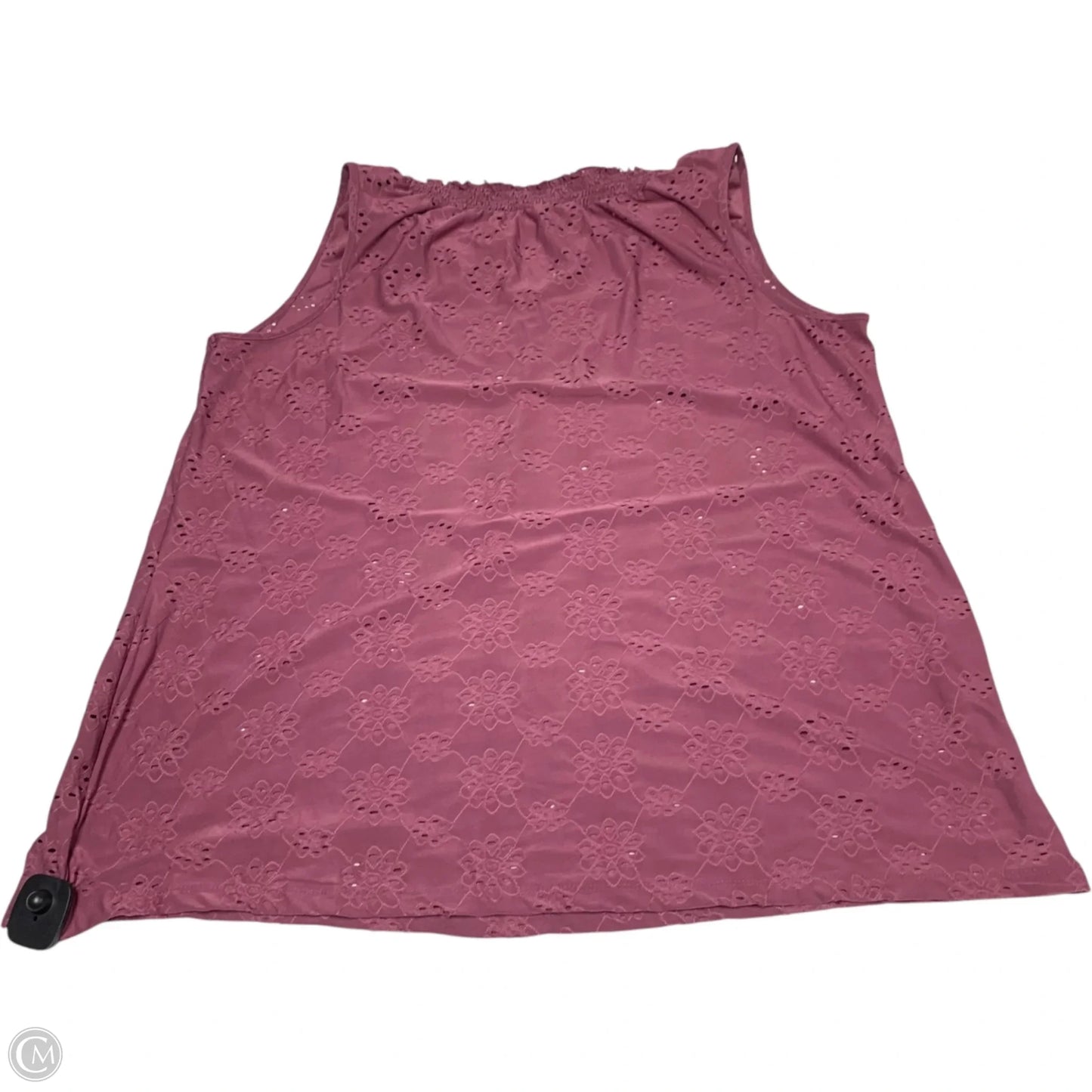 Top Sleeveless By Perseption Concept In Purple, Size: 2x