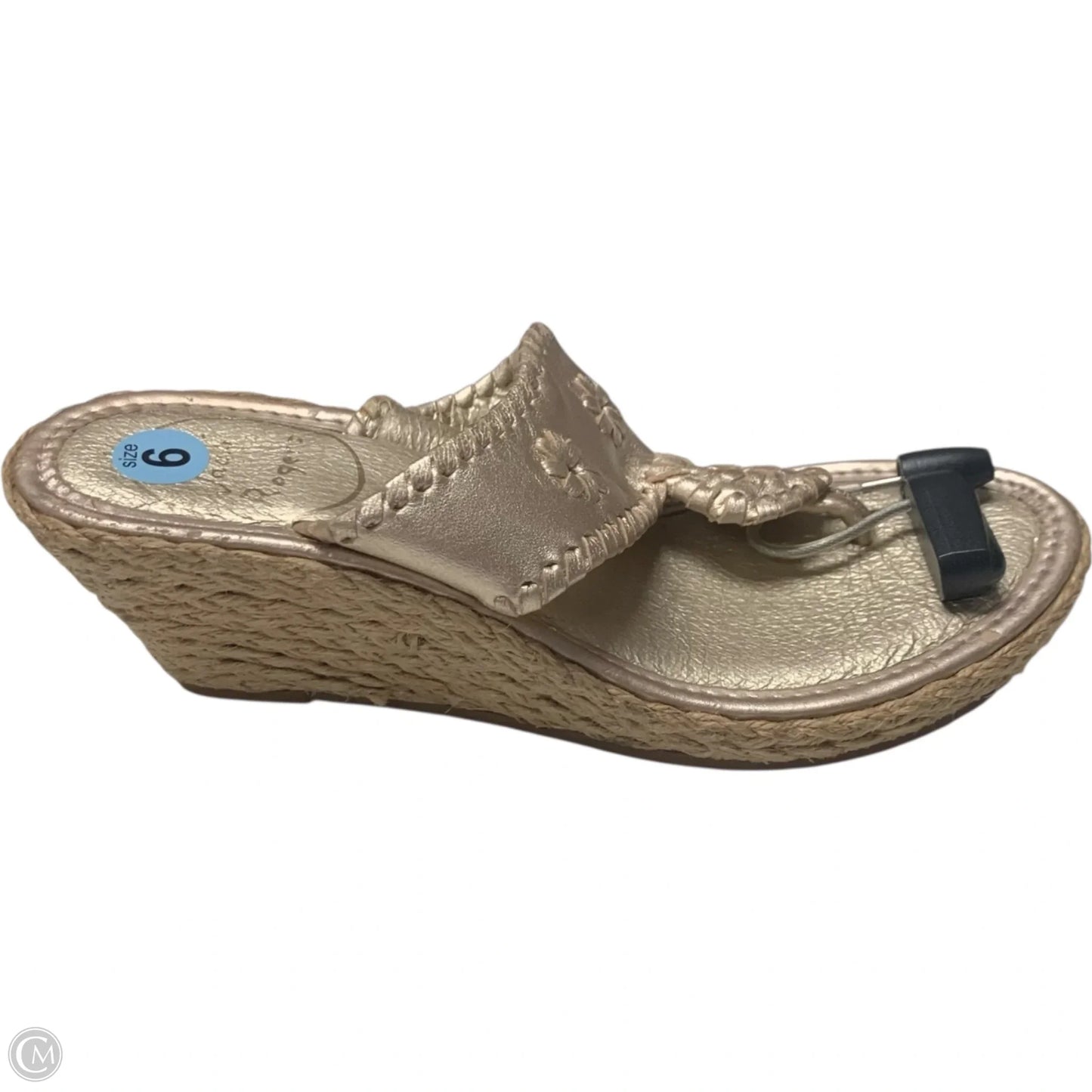 Sandals Designer By Jack Rogers In Gold, Size: 6