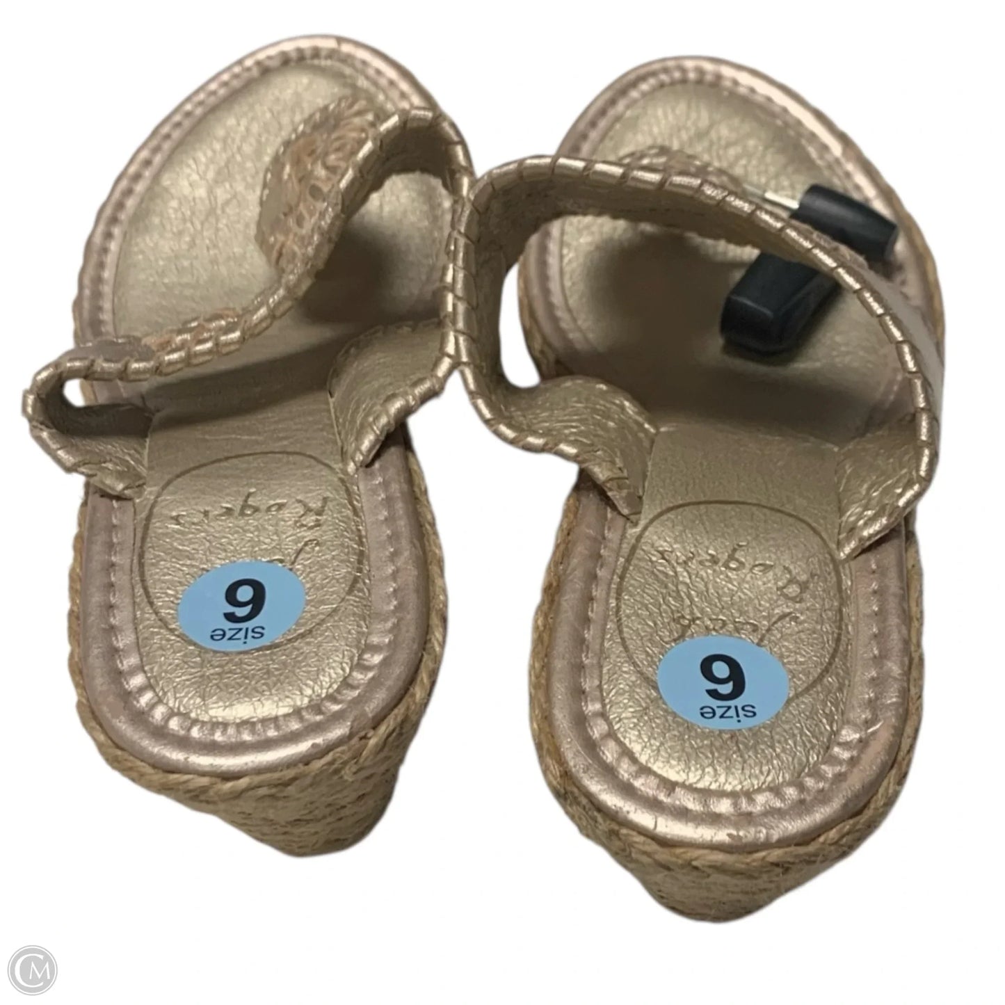 Sandals Designer By Jack Rogers In Gold, Size: 6