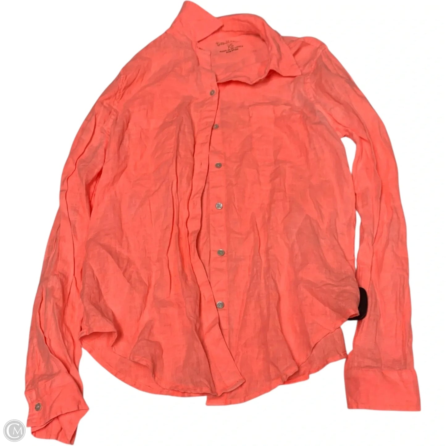 Top Long Sleeve Designer By Lilly Pulitzer In Orange, Size: Xs