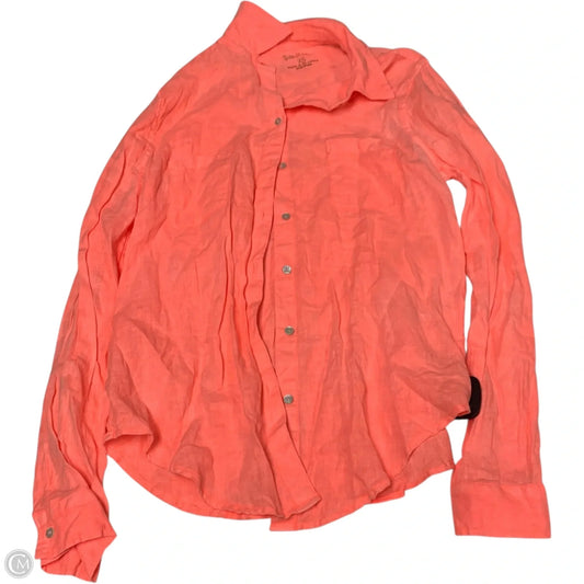 Top Long Sleeve Designer By Lilly Pulitzer In Orange, Size: Xs