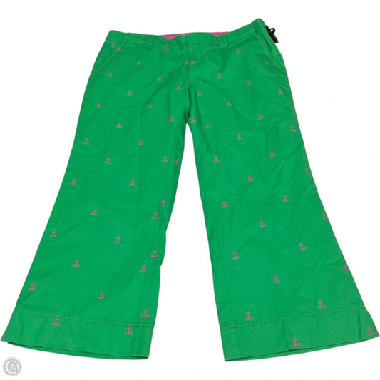 Pants Designer By Lilly Pulitzer In Green & Pink, Size: 6