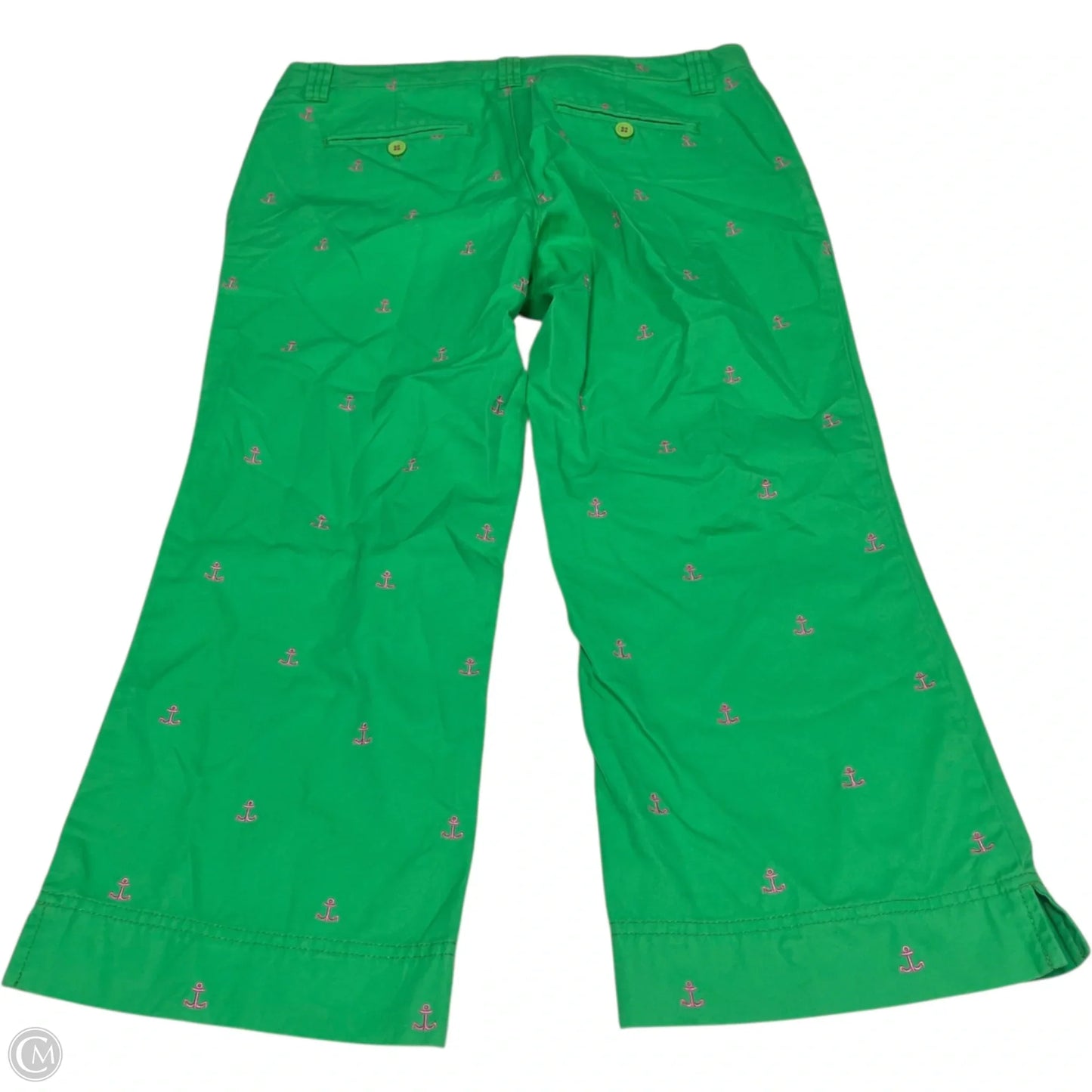 Pants Designer By Lilly Pulitzer In Green & Pink, Size: 6
