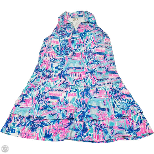 Dress Designer By Lilly Pulitzer In Blue & Pink, Size: L