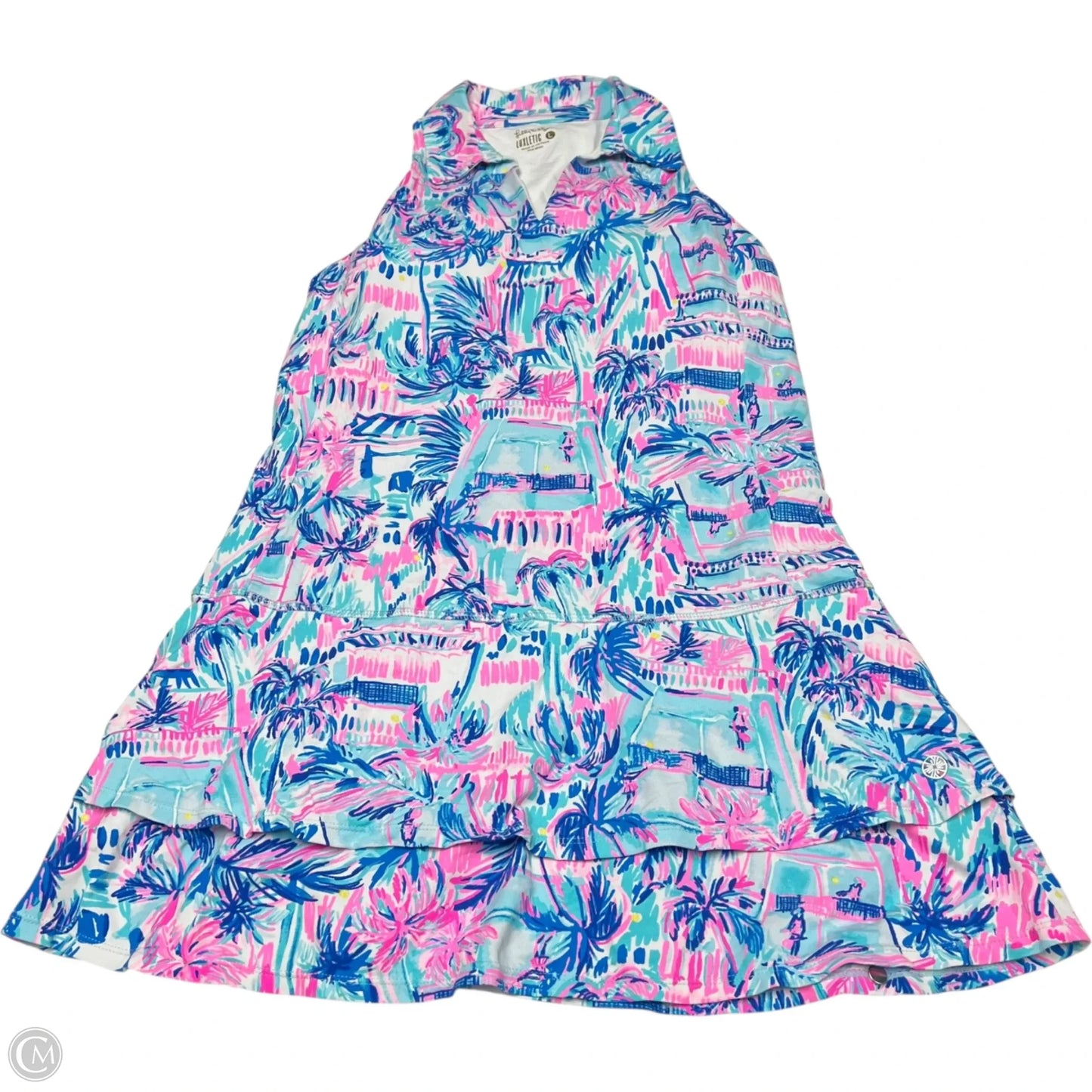 Dress Designer By Lilly Pulitzer In Blue & Pink, Size: L