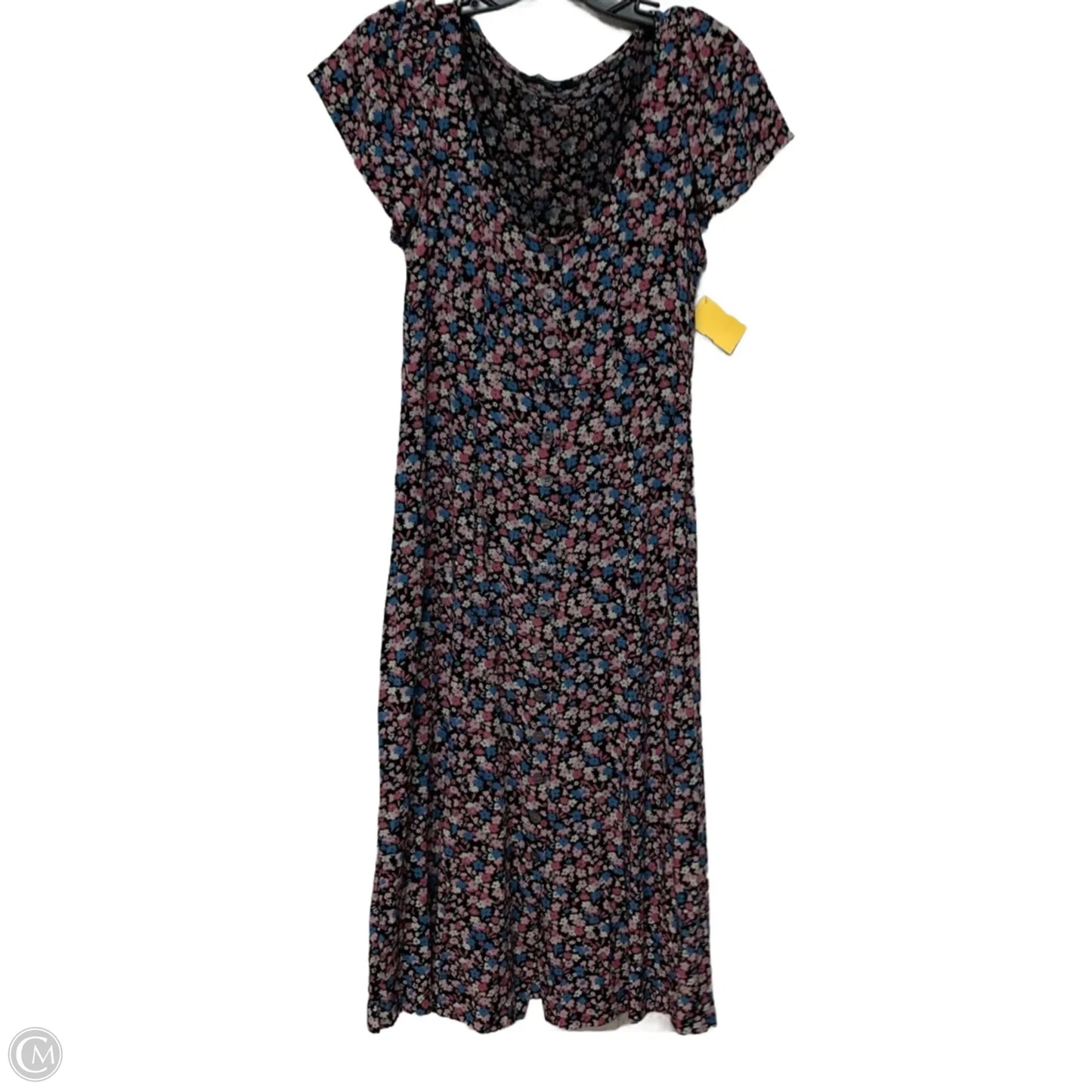 Dress Casual Midi By Madewell In Floral Print, Size: S