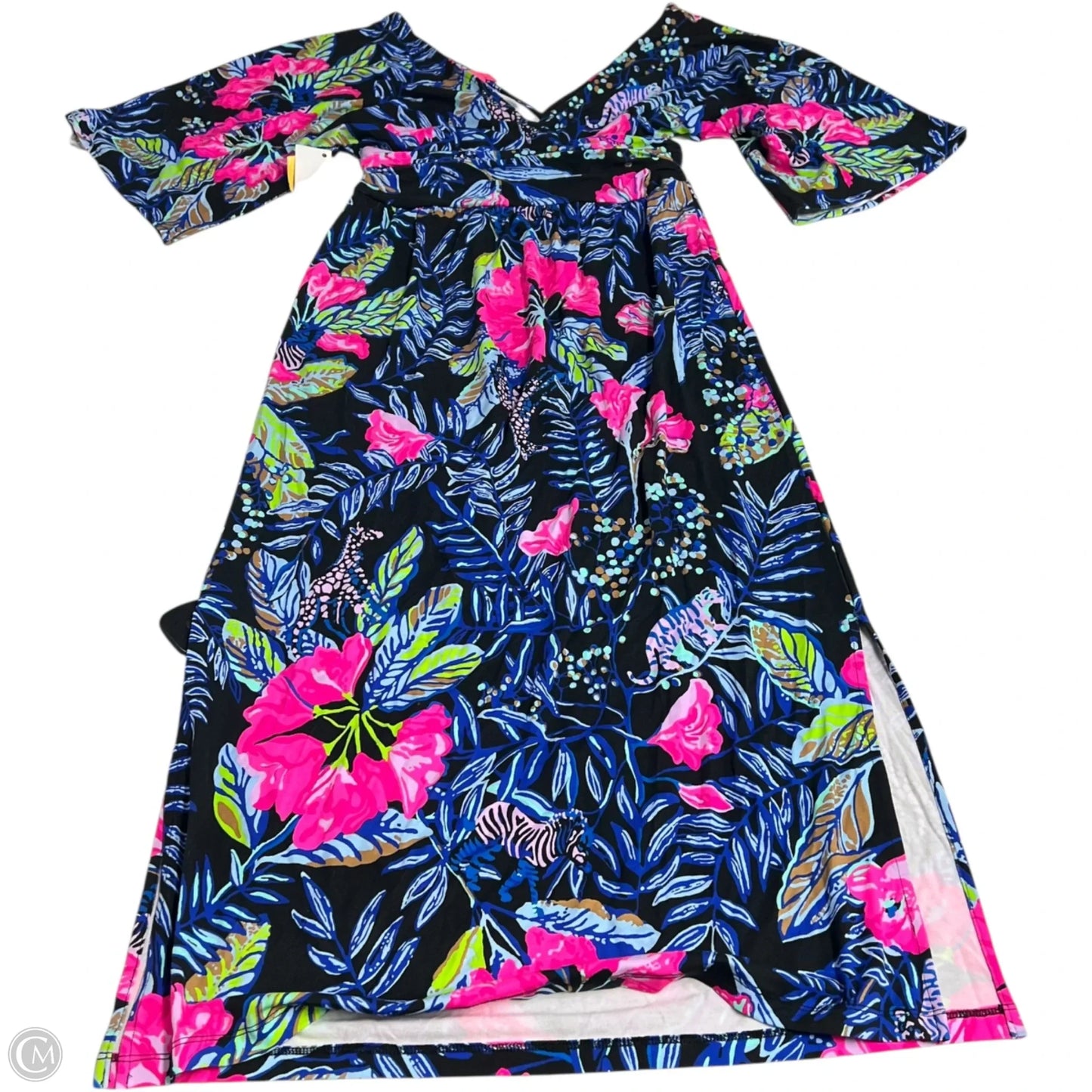 Dress Designer By Lilly Pulitzer In Black & Blue, Size: S